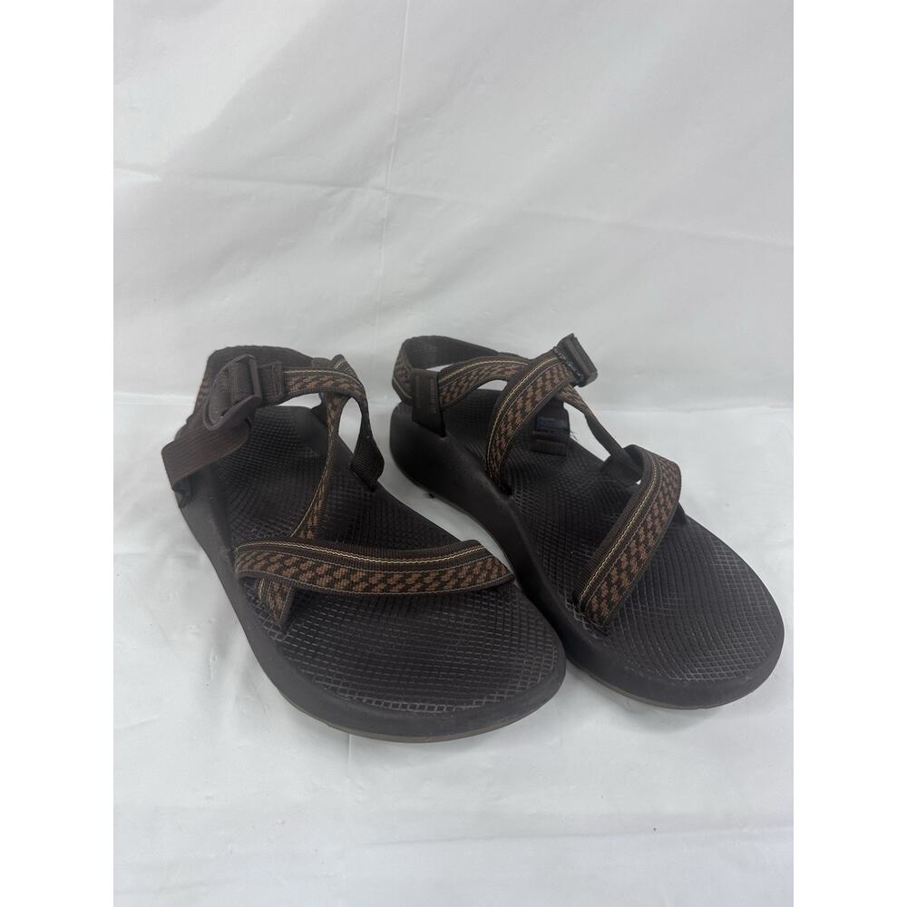 Chaco Vibram Hiking Outdoor Mens Size 12 Brown Sandals Comfort Buckle Strap